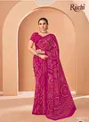 Star Chiffon 195 By Ruchi Chiffon Daily Wear Sarees Wholesale Market In Surat With Price
